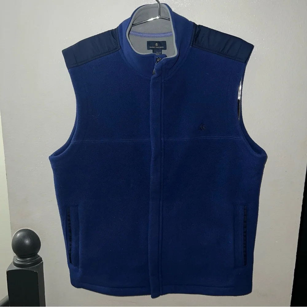Brooks Brothers Men’s Royal Blue Fleece Vest Size Large
